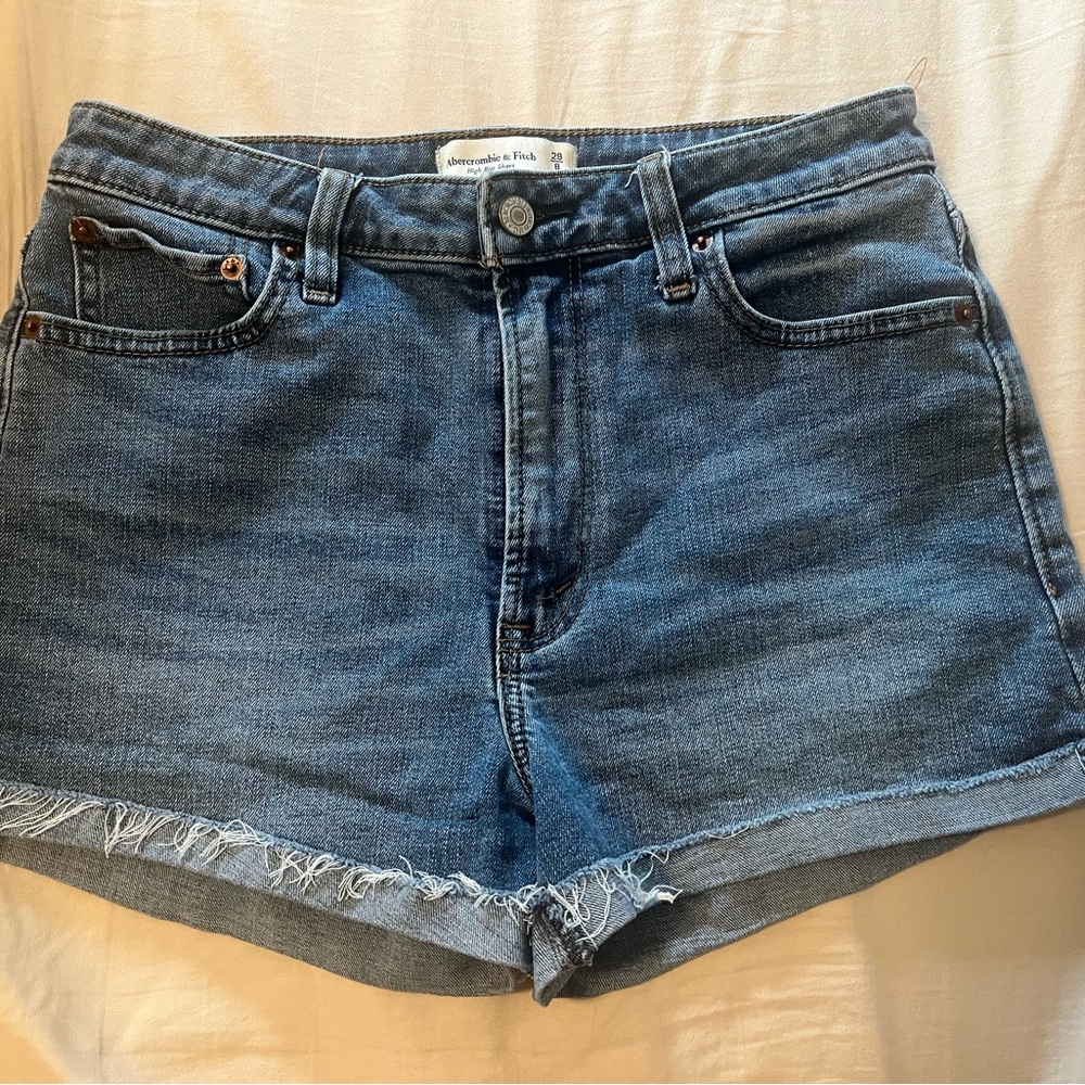 Abercrombie & Fitch Blue Denim Shorts
